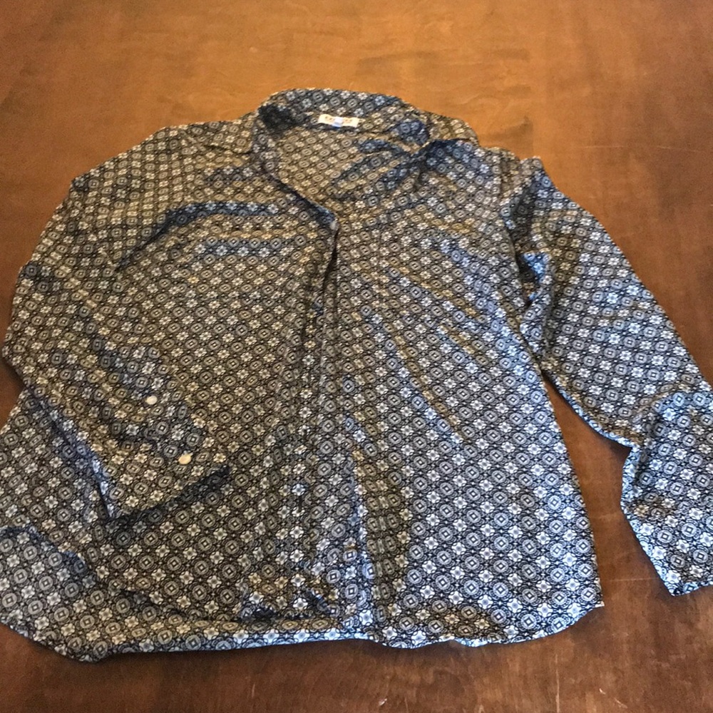 Patterned button down